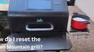 How do I reset the Green Mountain grill