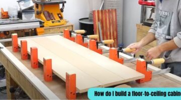 How do I build a floor-to-ceiling cabinet